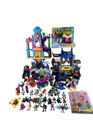 Fisher Price Imaginext DC Lot: Batcave, Batman, Joker, Vehicles Playsets & More