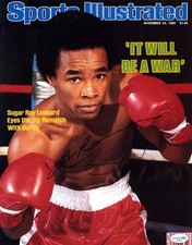 SUGAR RAY LEONARD SIGNED AUTOGRAPH 11x14 PHOTO PICTURE ACOA BOXING LEGEND HOF 