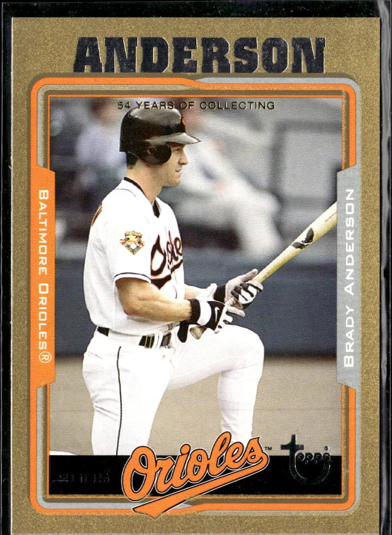 Brady Anderson 2005 Topps Gold 425/500 Baltimore Orioles