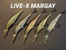 Megabass LIVE-X MARGAY Lure 5-Piece Set Vintage Fishing Bait