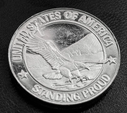 Golden Nugget Las Vegas USA Standing Proud 0.6 Troy oz .999  Proof Silver Round
