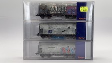 Roco H0 76054 Güterwagen Set gealtert Graffi...