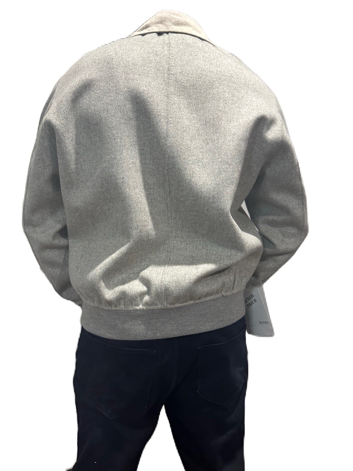 RIVO Wool Men's Bomber Minimalistic Reversible Jacket NWT Size 48 Or M - second product detail image