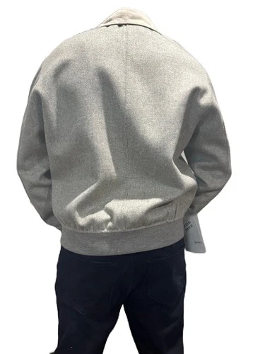 RIVO Wool Men's Bomber Minimalistic Reversible Jacket NWT Size 48 Or M image 2