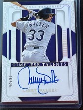 Larry Walker 2025 National Treasures Timeless Talents Autograph  /25 Auto