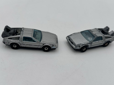 #ad Back to the Future DeLorean Time Machine Hot Wheels Die Cast Lot 2 $15.00