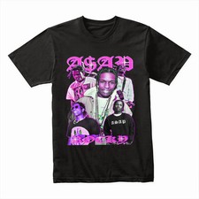 AAP Rocky Neon-Inspired Hip-Hop Graphic T-Shirt