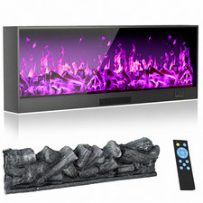 Electric Fireplace 150-200CM Freestanding wall 10 Color Dimmable Flame Heater