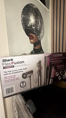 #ad Shark FlexFusion Air Ceramic Styling Drying amp; Straightening System HD651S NOB $165.00