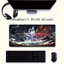 40 90cm Vibrant Large Anime Mouse Pad Cartoon Character Design, Non-Slip Rubber
