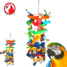 Bonka Bird Toys 3705 Xtra Large Block Tower Wood Chew Cage Toy