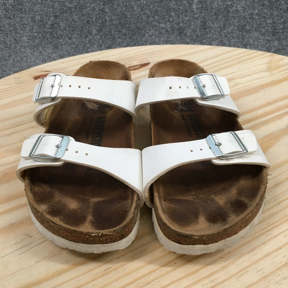Sandalias Birkenstock para mujer 38 Sydney Birko-Flor sin cordones con hebilla deslizable blancas Foto 4 de 4