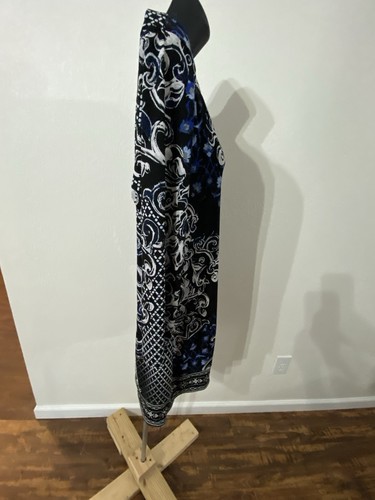 White House/Black Market Size M Artsy Mini Tunic Dress 3/4 Sleeve - Bild 8 von 11