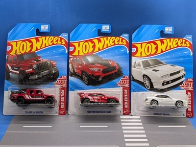 Hot Wheels Target Exclusive Red Edition MX-5 Miata Mustang 2+2 Fastback Beetle