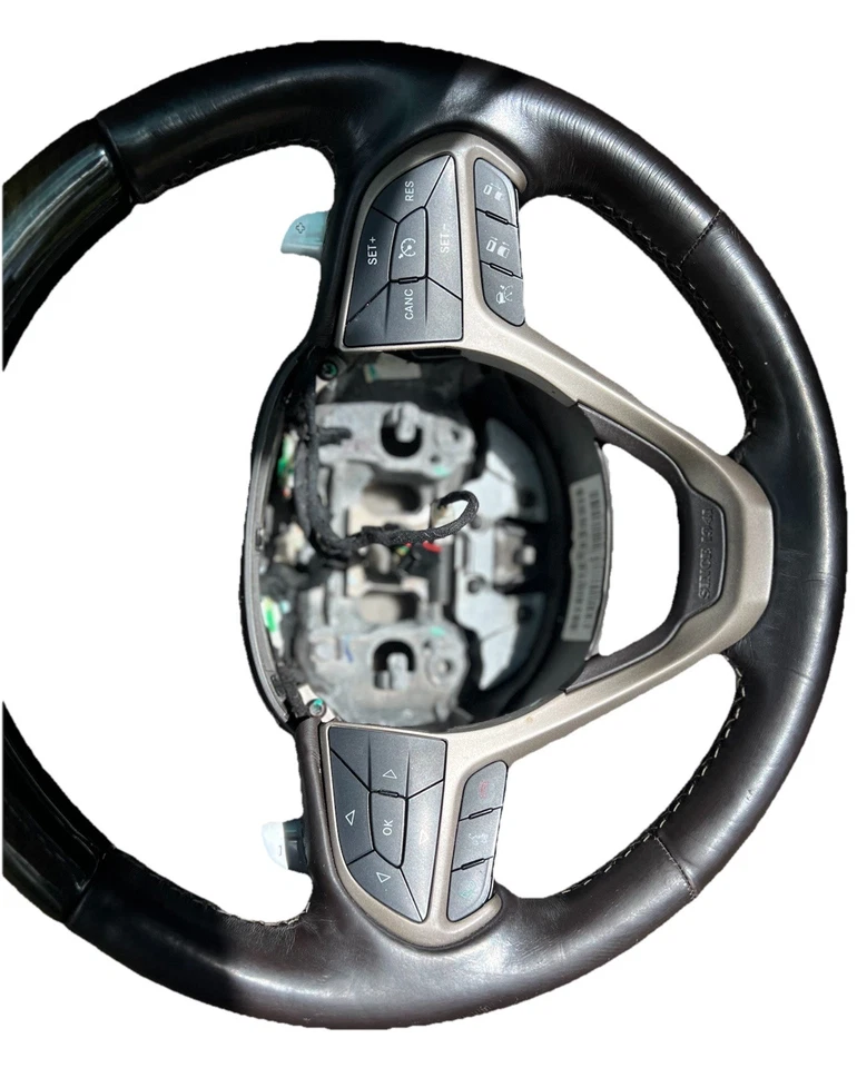 2014-2016 JEEP GRAND CHEROKEE РУЛЕВОЕ КОЛЕСО КОРИЧНЕВАЯ КОЖА С ДЕРЕВОМ OEM - Изображение 4 из 4