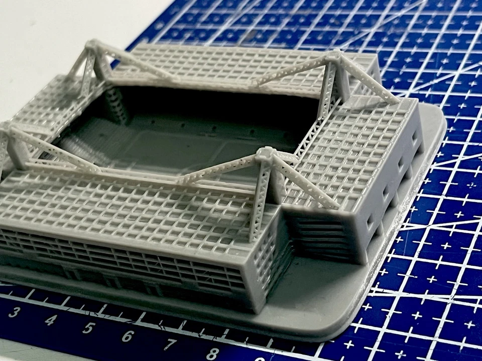 STADIO MARASSI GENOVA IN 3d Resina Oro Gold Come Da Foto - Stupendo - - Immagine 4 di 4