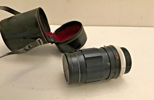 Minolta MC Tele Rokkor-QD 135mm f3.5 Telephoto Lens + Caps + Case