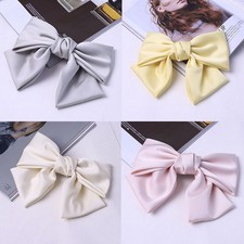 Hairpin Fashion Hair Accessories Purple Satin Women's Big Bow back Head
