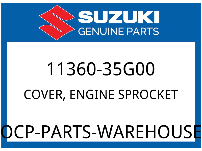 Suzuki OEM Part 11360-35G00 COVER, ENGINE SPROCKET