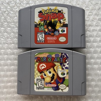 マリオネット　custom order Pokemon Snap + Mario Party Nintendo 64 N64 Authentic Lot Original