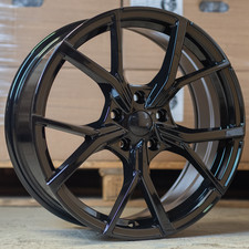 19" AUDI A3 S3 2003-2026 GLOSS BLACK ESTORIL DESIGN 8J ALLOY WHEELS