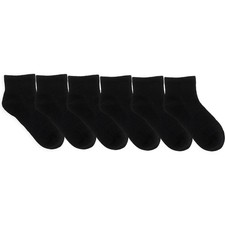Robeez Kids Youth Socks Quarter Length Cotton Breathable Comfort 18-Pack Small
