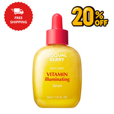 EQQUALBERRY Vitamin Illuminating Serum Bakuchiol Plumping Face Serum 30ml Free