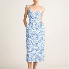 NWT Quince 100% European Linen Scoop Neck Midi Dress