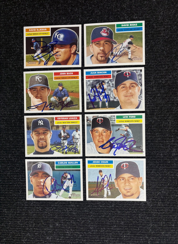 2005 Topps Heritage autographed Card Lot  (68)