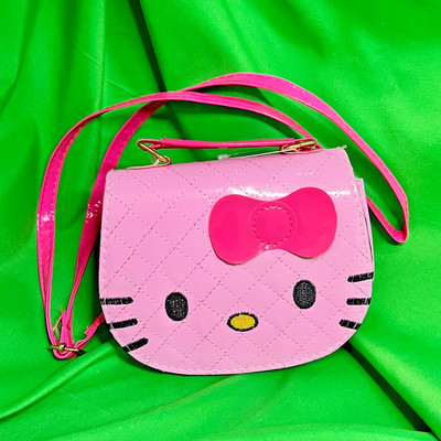 Hello Kitty PINK Crossbody Purse 7'' with bow- NEW! Rare/Super cute!