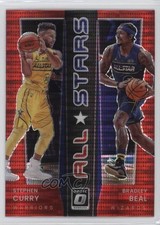 2021 Donruss Optic All-Stars Red Pulsar Prizm Bradley Beal Stephen Curry #2 0ud4