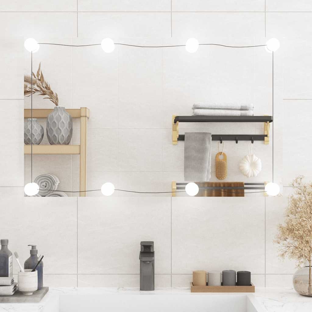 Specchio Bagno LED vidaXL 50x80: Impermeabile IP65 e Vetro 4mm