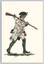 1781 Grenadier Regiment de Bourbonnais Vintage Military Postcard
