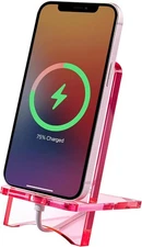 Acrylic Phone Holder Clear Desk Phone Stand Compatible with 4 8 inch Screens