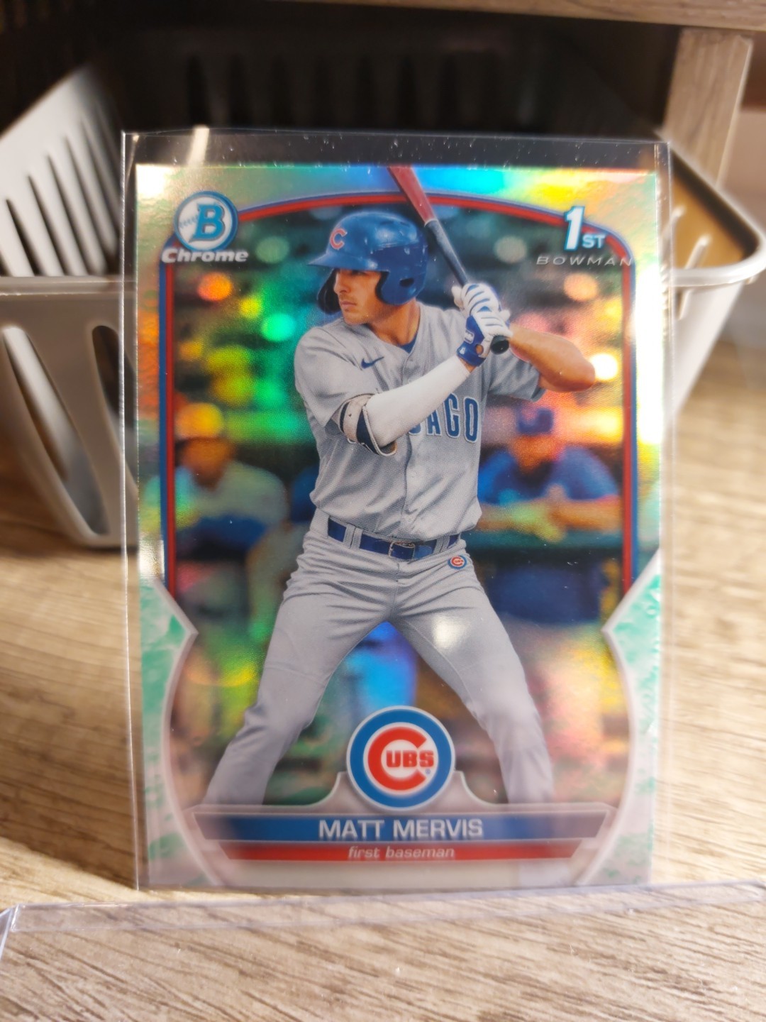 MATT MERVIS 2023 Bowman 1st Chrome Lunar Glow Refractor - PACK FRESH!!! #BCP-74