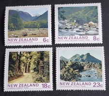 Share New Zealand 1975 Forest Parks Complete Mint MNH Set SC 577-580