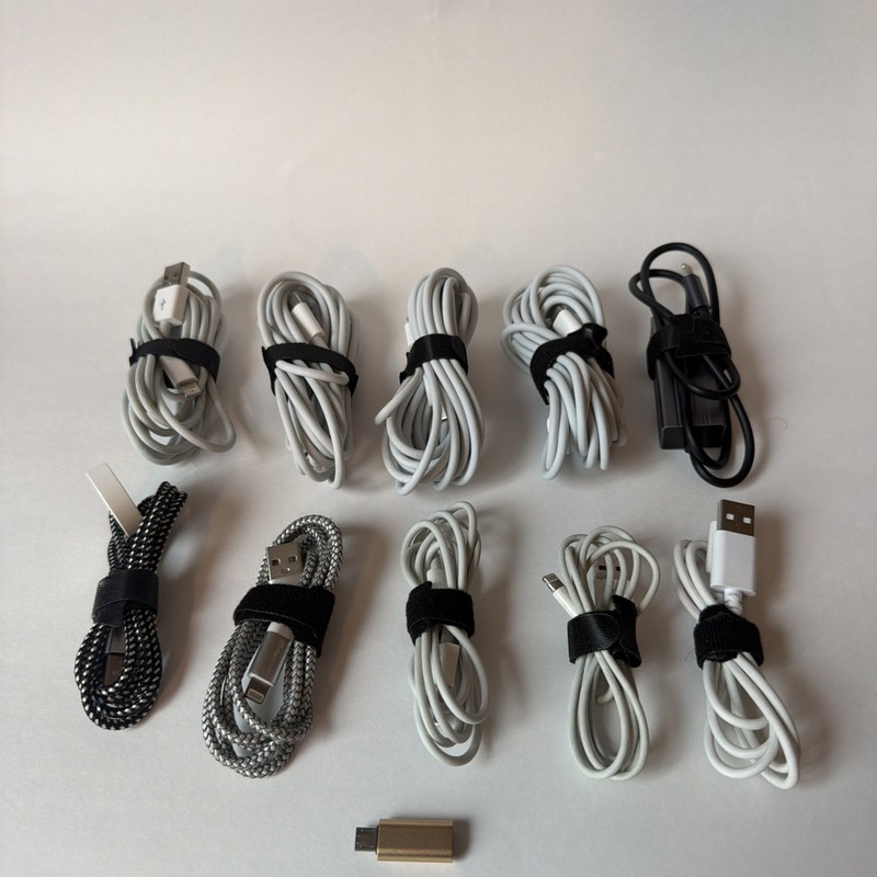 Apple iPhone Lightning Cables And Adapters Large Lot For Use With iPad Watch Etc