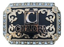 Mexican CUADRA C Charro Cowboy Belt Buckle Hebilla For Vaquero Made In Mexico
