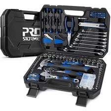 200-Piece Hand Tool Set, General Home and Auto Repair Tool Kit with Toolbox S...