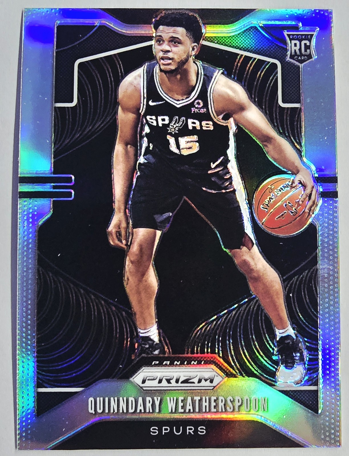 Quinndary Weatherspoon 2019-2020 Panini Prizm Silver Rookie RC #285 Spurs ⚪️✨️