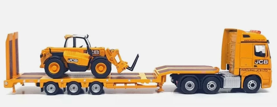 OXFORD DIECAST, MERCEDES-BENZ Actros 6x2 con porta-attrezzi a 3 assi e sollev... - Immagine 3 di 4