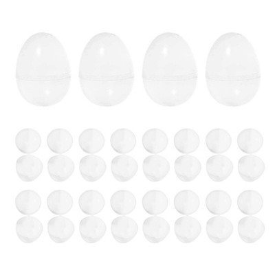 20 Stück befüllbare Ostereier 8cm leer für Party DIY Basteln Süßigkeiten Füllung