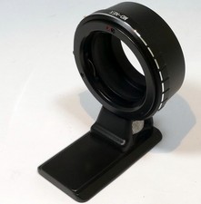 Minolta MD MC SR Lens to Sony E Camera mount adapter w Tripod shoe for telephoto