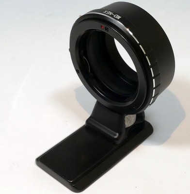Minolta MD MC SR Lens to Sony E Camera mount adapter w Tripod shoe for telephoto