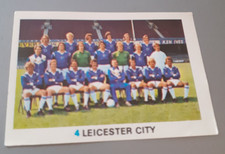 FKS Soccer Stars 1977-78 Football Sticker - Unused /MINT  #4 LEICESTER CITY TEAM