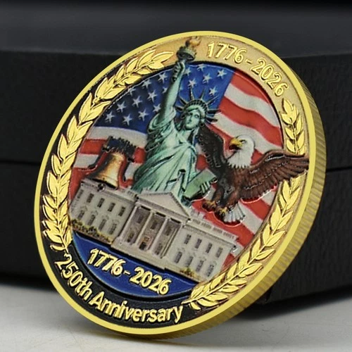 2026 USA 250th Anniversary Commemorative Coin - Statue of Liberty, Capitol