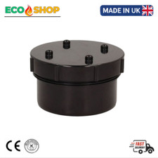 4" 110mm Access Plug Cap – Soil Waste Drain Pipe Inspection Cover PVC UK.