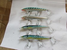 4 unused rapala IRELAND IRISH husky jerk sink 14cm 24g rattler pike fishing lure