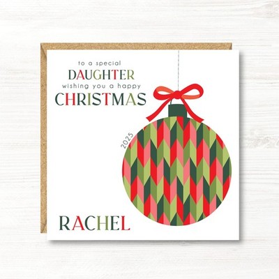 Personalisierte Weihnachtskarte, Sohn, Tochter, Schwester, Bruder, Freunde, Nichte