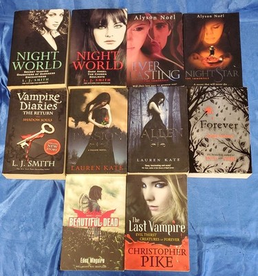 Fantasy romance, Alyson Noël, Lauren Kate, L. J. Smith.....10 x books bundle. 